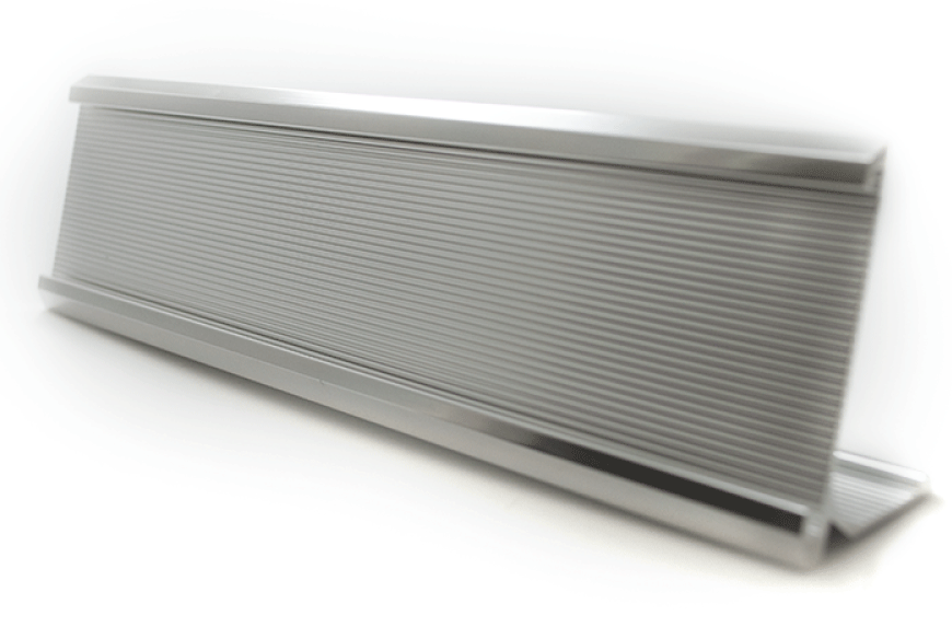 PORTA-PLACAS-MESA-PLATEADO-254-X-51-MM