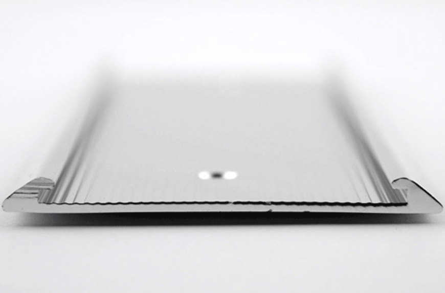 PORTA-PLACAS-MURAL-PLATEADO-203-X-38-MM