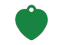 MEDALLA-ALUMINIO-CORAZÓN-32X32-MM-VERDE-10-UDS