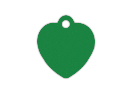 MEDALLA-ALUMINIO-CORAZÓN-25X25-MM-VERDE-10-UDS