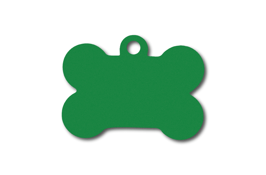 MEDALLA-ALUMINIO-HUESO-32X19-MM-VERDE-10-UNIDADES