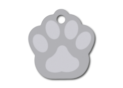 MEDALLA-ALUMINIO-HUELLA-33X35-MM-PLATA-10-UNIDADES