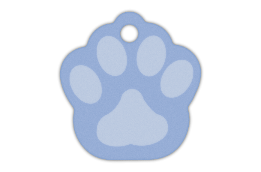 MEDALLA-ALUMINIO-HUELLA-33X35-MM-AZUL-CLARO-10-UDS