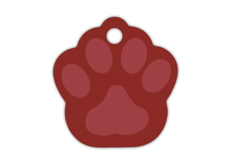 MEDALLA-ALUMINIO-HUELLA-33X35-MM-ROJO-1-UNIDAD