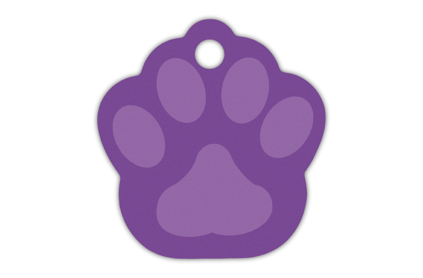 MEDALLA-ALUMINIO-HUELLA-33X35-MM-VIOLETA-10-UDS