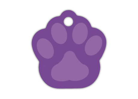 MEDALLA-ALUMINIO-HUELLA-33X35-MM-VIOLETA-10-UDS