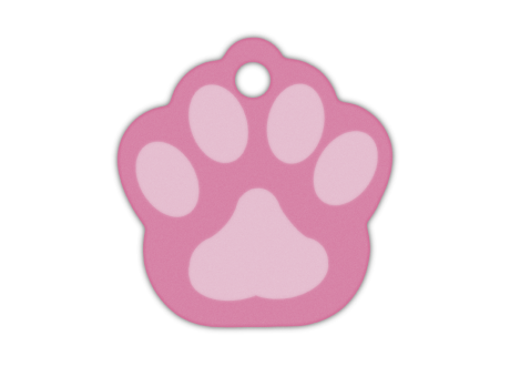 MEDALLA-ALUMINIO-HUELLA-33X35-MM-ROSA-10-UNIDADES