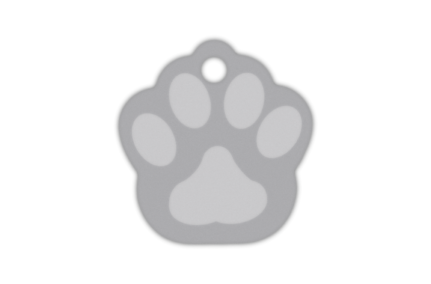 MEDALLA-ALUMINIO-HUELLA-26X28-MM-PLATA-10-UNIDADES