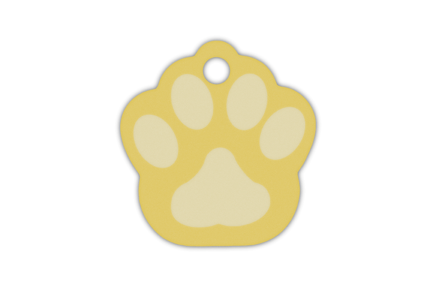 MEDALLA-ALUMINIO-HUELLA-26X28-MM-ORO-10-UNIDADES