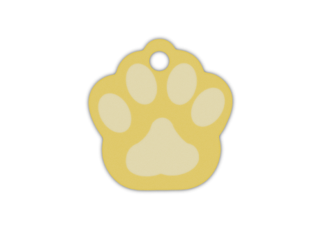 MEDALLA-ALUMINIO-HUELLA-26X28-MM-ORO-10-UNIDADES