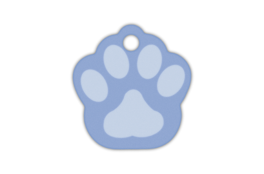 MEDALLA-ALUMINIO-HUELLA-26X28-MM-AZUL-CLARO-10-UDS