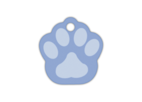 MEDALLA-ALUMINIO-HUELLA-26X28-MM-AZUL-CLARO-10-UDS