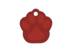 MEDALLA-ALUMINIO-HUELLA-26X28-MM-ROJO-1-UNIDAD