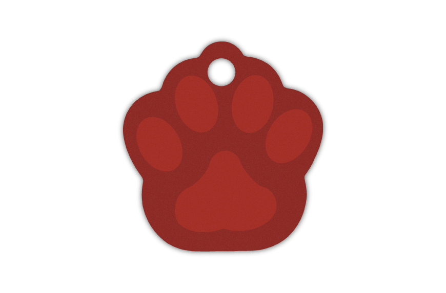 MEDALLA-ALUMINIO-HUELLA-26X28-MM-ROJO-1-UNIDAD