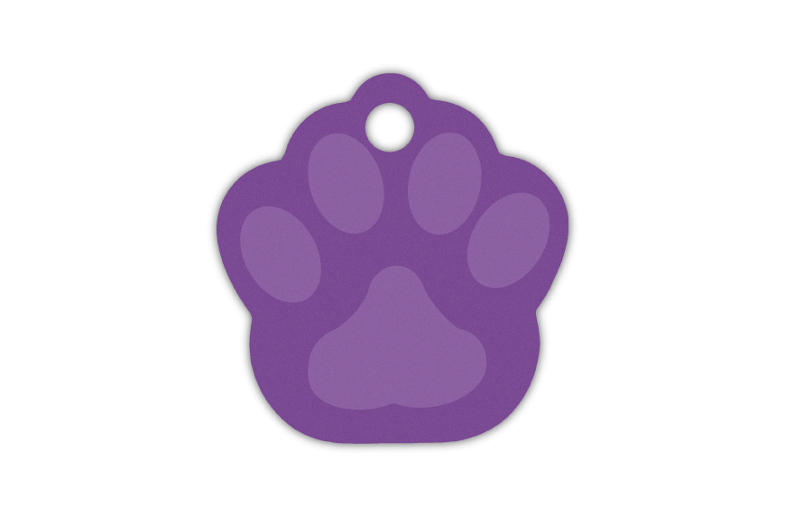 MEDALLA-ALUMINIO-HUELLA-26X28-MM-VIOLETA-10-UDS