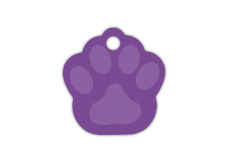 MEDALLA-ALUMINIO-HUELLA-26X28-MM-VIOLETA-10-UDS