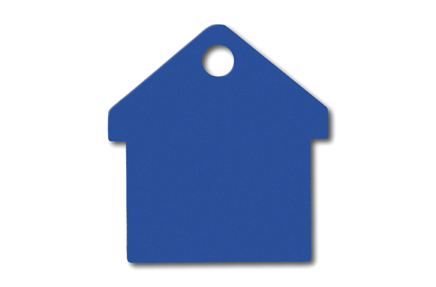 MEDALLA-ALUMINIO-CASA-28X31-MM-AZUL-10-UNIDADES