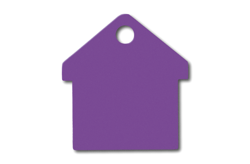 MEDALLA-ALUMINIO-CASA-28X31-MM-VIOLETA-10-UNIDADES