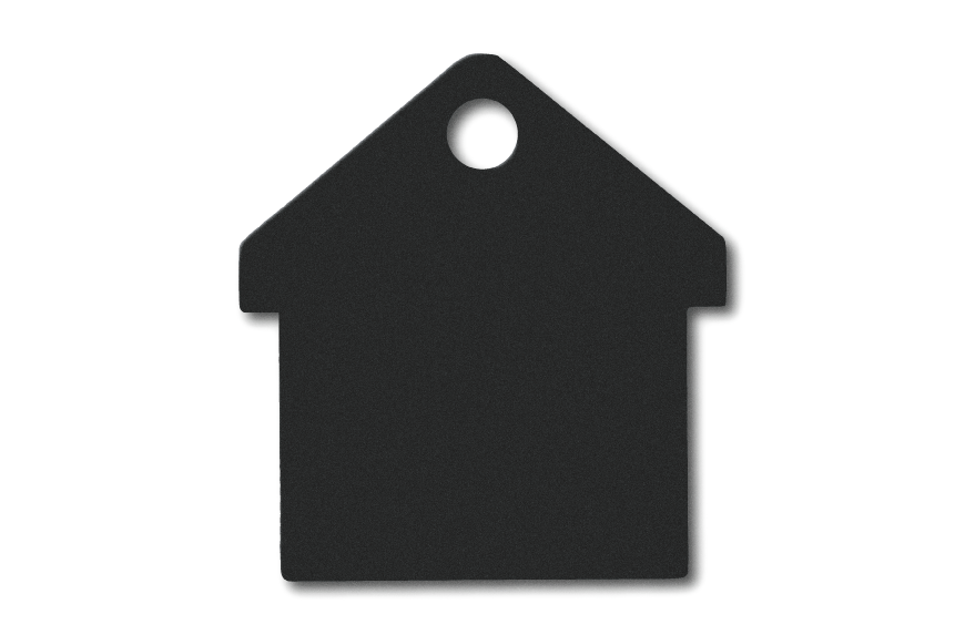 MEDALLA-ALUMINIO-CASA-28X31-MM-NEGRO-10-UNIDADES