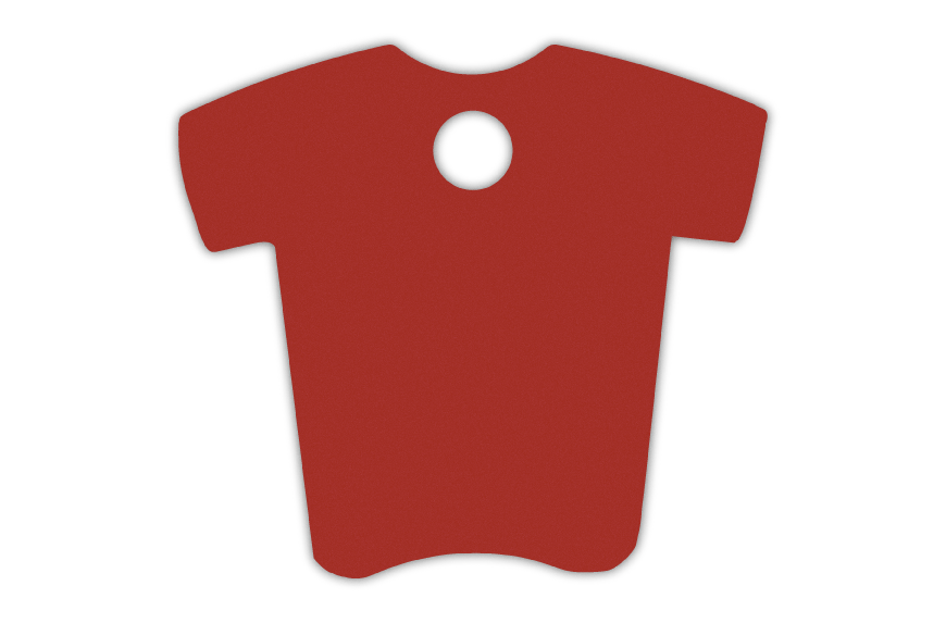 MEDALLA-ALUMINIO-CAMISETA-36X34-MM-ROJO-10-UDS