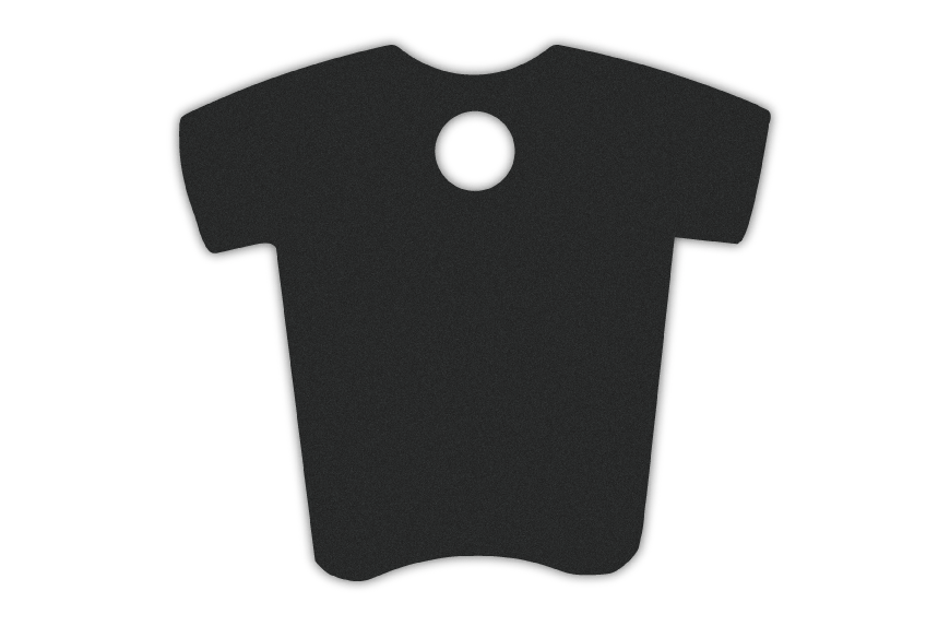 MEDALLA-ALUMINIO-CAMISETA-36X34-MM-NEGRO-10-UDS