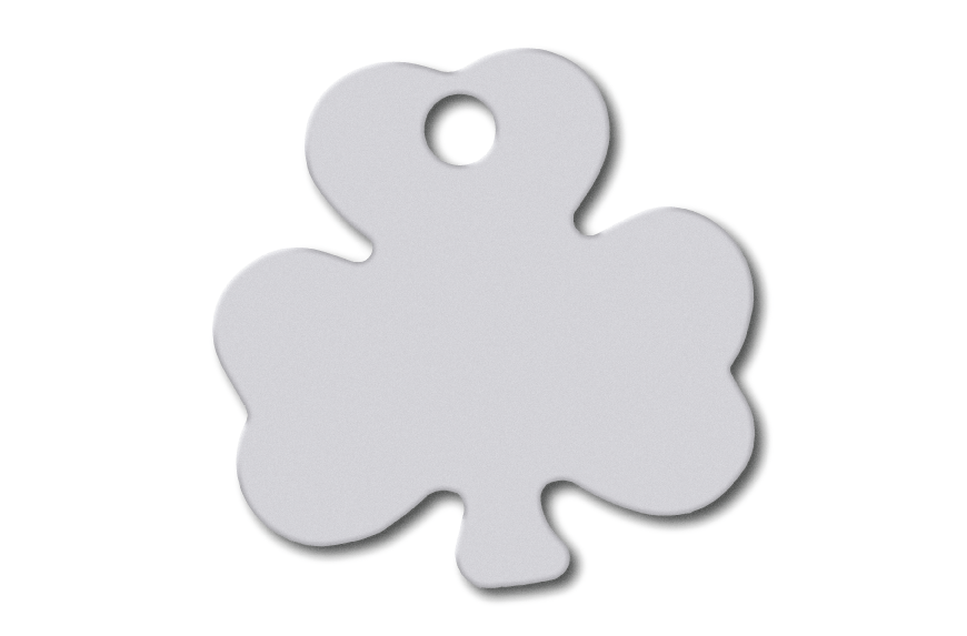 MEDALLA-ALUMINIO-TRÉBOL-33X33-MM-PLATA-10-UNIDADES