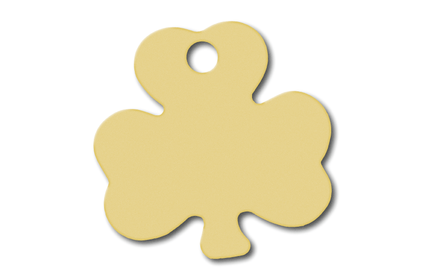 MEDALLA-ALUMINIO-TRÉBOL-33X33-MM-ORO-10-UNIDADES