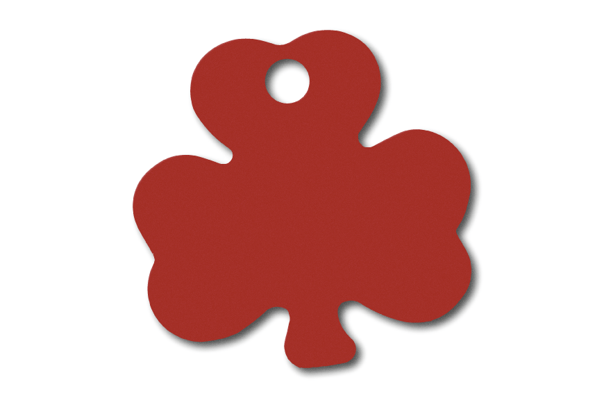 MEDALLA-ALUMINIO-TRÉBOL-33X33-MM-ROJO-10-UNIDADES