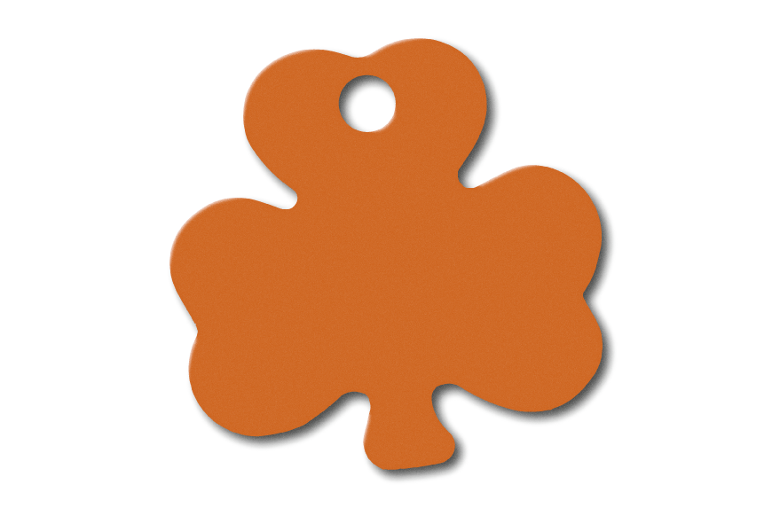 MEDALLA-ALUMINIO-TRÉBOL-33X33-MM-NARANJA-10-UDS