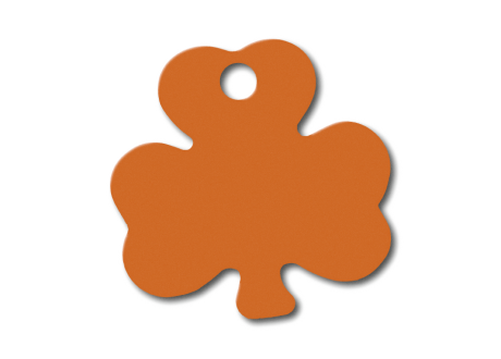 MEDALLA-ALUMINIO-TRÉBOL-33X33-MM-NARANJA-10-UDS