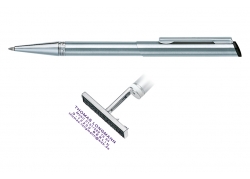 BOLÍGRAFO-COLOR-PLATA-CON-SELLO-DE-4-LÍNEAS