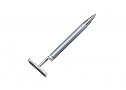 BOLÍGRAFO-CLASSIC-COLOR-PLATA-CON-SELLO-DE-4-LÍNEAS