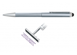 BOLÍGRAFO-COLOR-PLATA-CON-SELLO-DE-4-LÍNEAS