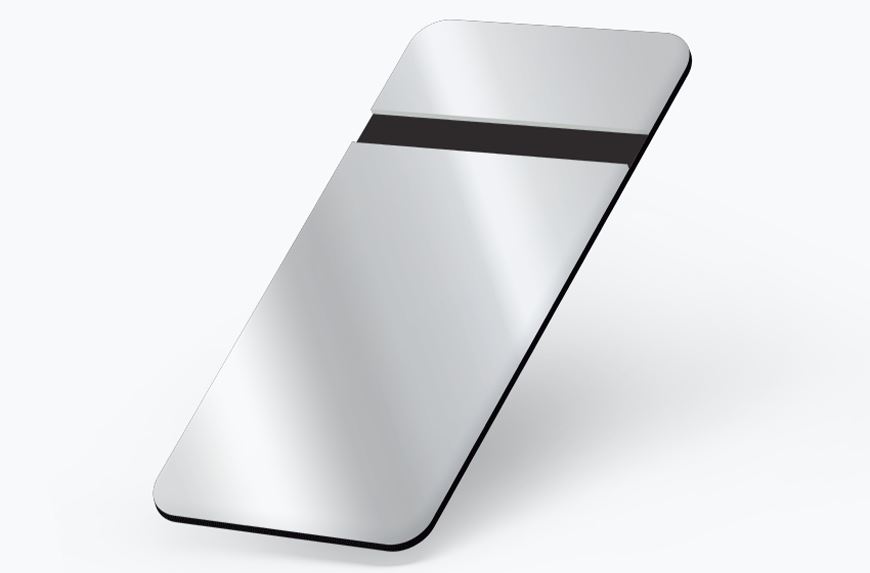 Aluminio Brillo/Negro | 1220 x 610 1,6 mm | Acrílico